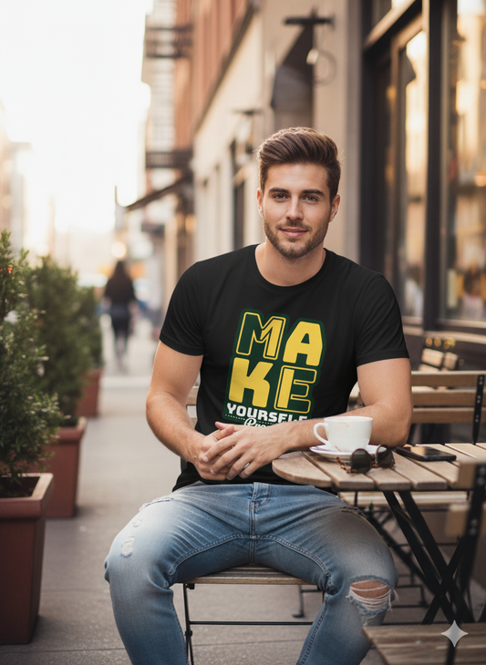 "MAKE YOURSELF PROUD" | Ultimate Motivation T-Shirt For Him